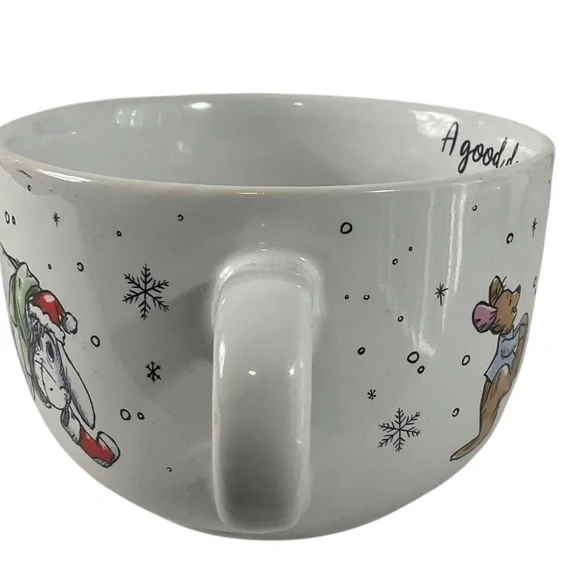 Disney Winnie the Pooh Christmas Coffee Mug Zrike Oversized Holiday Soup Mug - Picture 7 of 11